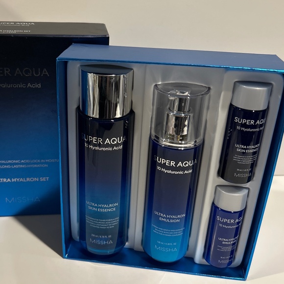 🍀 MISSHA 🍀 Super Aqua Ultra Hyalron + Essence Emulsion Korea Skincare Set 🍀 - Picture 2 of 6